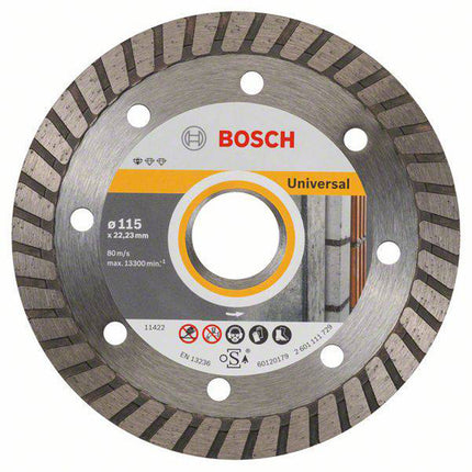 Bosch Tools,2608602393,Diamond Cutting Disc Standard for Universal Turbo 115x22.23x2x10mm