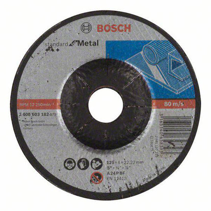 Bosch Tools,2608603182,Grinding Disc Standard for Metal 125x6x22.23mm A 24 P BF