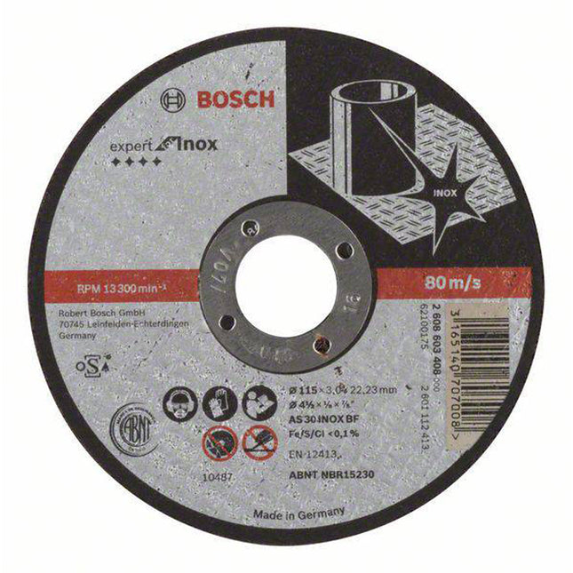 Bosch Tools,2608603408,Cutting Disc Expert for Inox 115x3x22.23mm