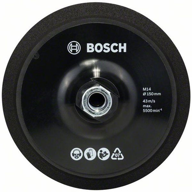 Bosch Tools,2608612027,Backing Pad with hook and loop type fastening | 150mm