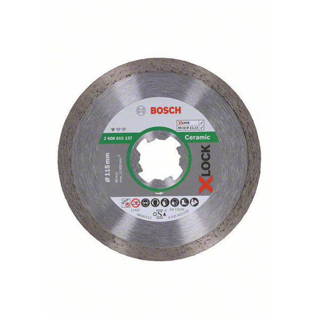 Bosch Tools,2608615137,X-LOCK Diamond Cutting Disc Standard for Ceramic 115x1.6x7mm