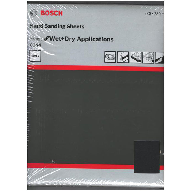 Bosch Tools,2608621527,Sanding Sheet C344 | 230x280mm G60 -100pcs