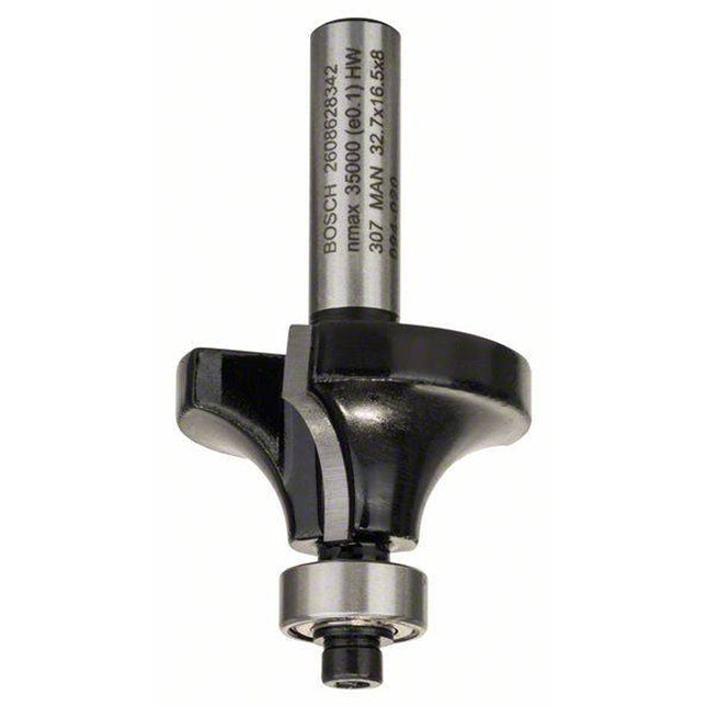 Bosch Tools,2608628342,roundupover Bit 8mm, R1 8mm, L 16,2mm, G 57mm