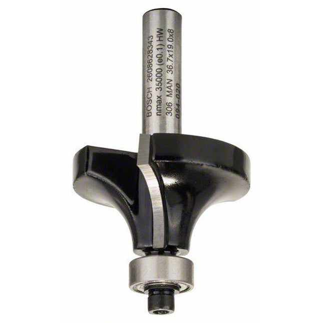 Bosch Tools,2608628345,roundupover Bit 8mm, R1 15mm, L 22mm, G 66mm