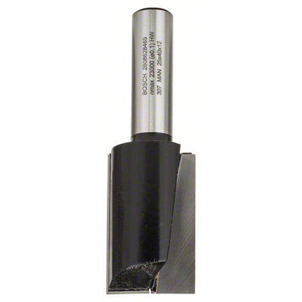 Bosch Tools,2608628469,Straight bits with extra length, two flutes, tungsten carbide 12mm shank, 25x40x81mm