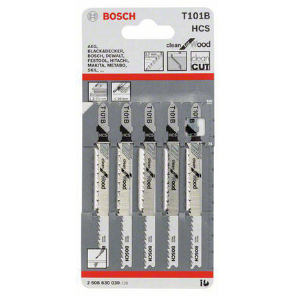 Bosch Tools,2608630030,JSB Set T 101B Clean for Wood 5pcs