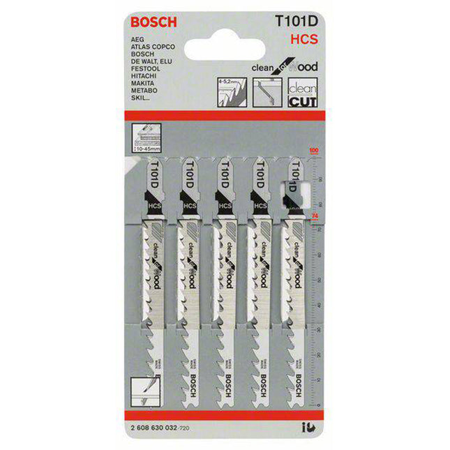 Bosch Tools,2608630032,JSB Set T 101D Clean for Wood 5pcs