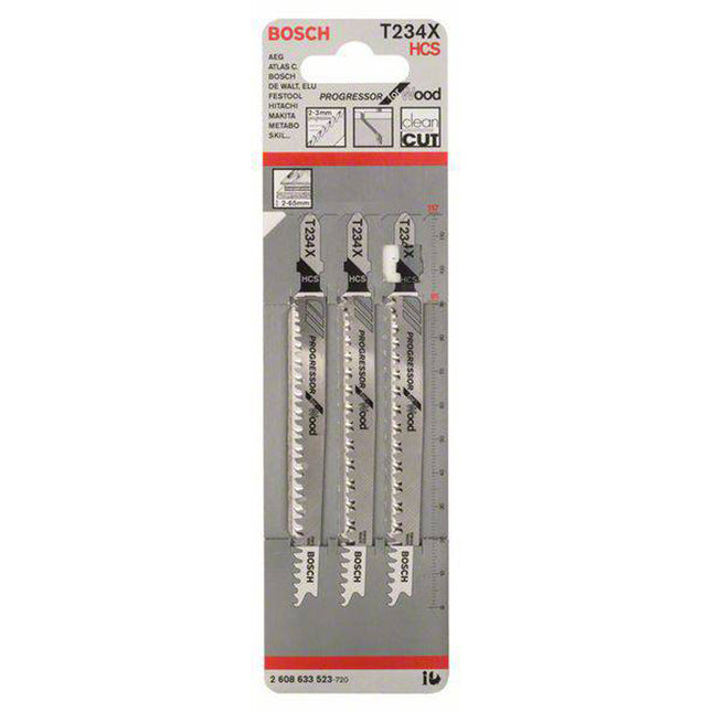 Bosch Tools,2608633523,JSB Set T 234X HCS Progressor for Wood 3pcs