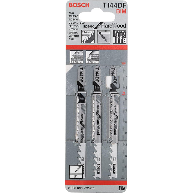 Bosch Tools,2608636222,JSB Set T 144DF Speed for Hard Wood 3pcs