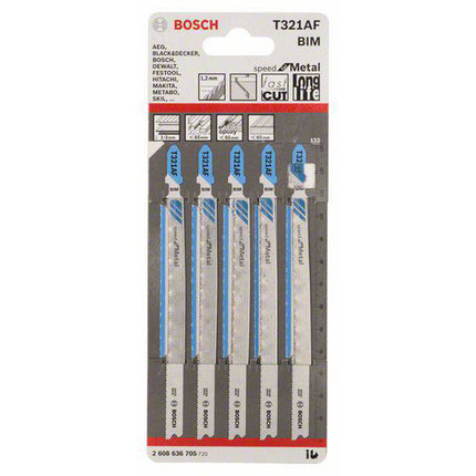 Bosch Tools,2608636705,JSB Set T 321AF BIM Speed for Metal 5pcs