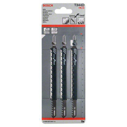 Bosch Tools,2608637944,JSB Set T 344D RB Speed for Wood 3pcs