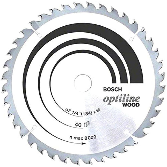 Bosch Tools,2608640854,CSB Standard Optiline Wood-H | 184x20mm-60