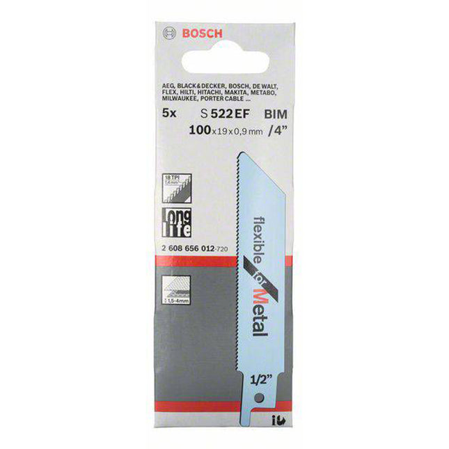 Bosch Tools,2608656012,RSB BIM Flexible for Metal S522EF 5pcs