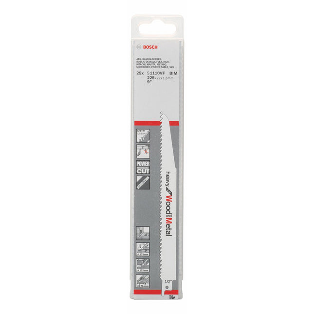 Bosch Tools,2608657611,RSB BIM Heavy for Wood/Metal | S1110VF- 25pcs