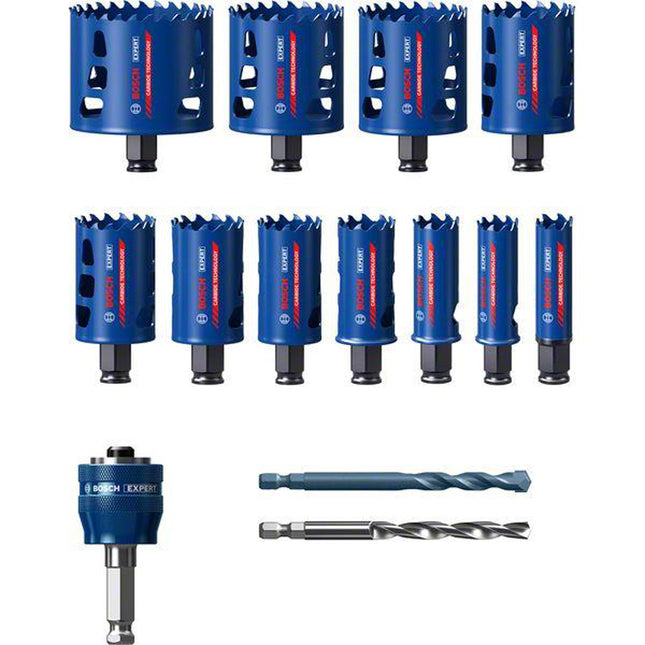 Bosch Tools,2608900447,Holesaw Tough Material universal | 14pc Set