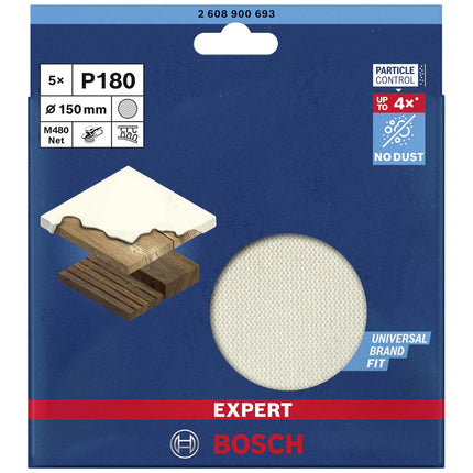 Bosch Tools,2608900693,M480,150mm,180,5x mesh sanding disc