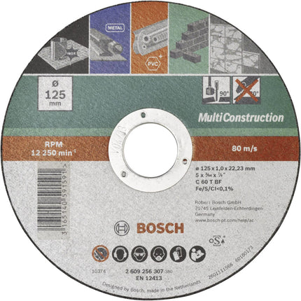 Bosch Tools,2609256306,Cutting Disc for MultiConstruction 115x1x22.23mm