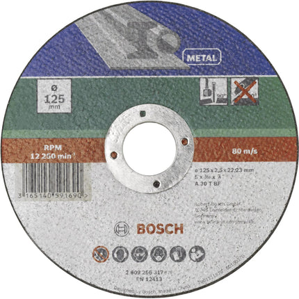 Bosch Tools,2609256317,Cutting Disc for Metal 125x2.5x22.23 mm