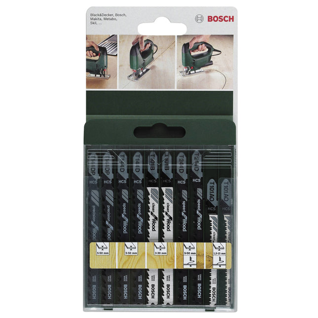 Bosch Tools,2609256744,JSB Set Precision/Speed/Clean for Wood 10pcs