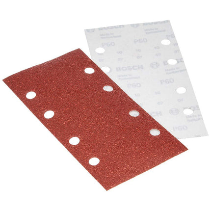 Bosch Tools,2609256A81,Set of Sanding Papers Diameter-93x185mm Holes-8 G60 10pcs