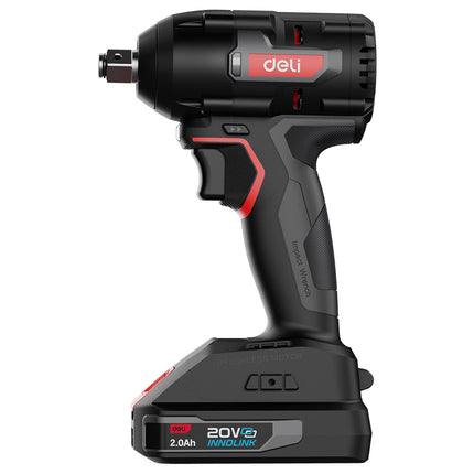 Deli 20V Lithium-Ion Impact Wrench , EDE-BS20-1D2