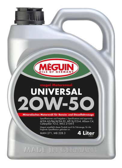 Meguin, 9148, megol Motorenoel Universal 4L | SAE 20W-50