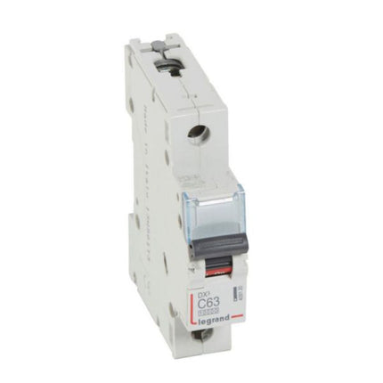 409120Legrandقاطع دائرة ليجراند MCB DX3 10000A أحادي القطب 63A منحنى C