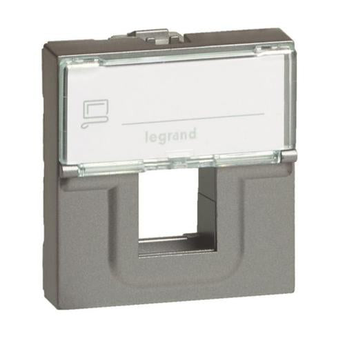 572837Legrandمحول مقبس البيانات Arteor بتصميم Keystone بلون مغنيسيوم 2 وحدة