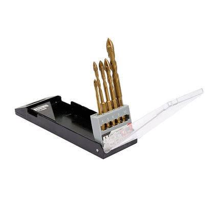 YT-44809Yatoمجموعة بتات حفر الزجاج والبلاط ياتو 4-10 ملم 5 قطع YT-44809
