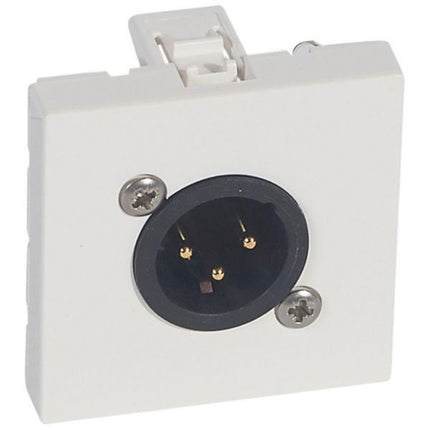 572277Legrandمقبس XLR ثلاثي القطب من Legrand Arteor ذكر بـ 2 وحدات أبيض