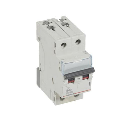 404116Legrandقاطع دائرة MCB TX3 بسعة 10000A ثنائي القطب 40A منحنى B