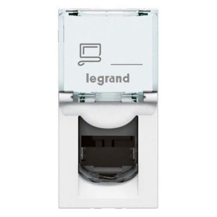 076571Legrandموزاييك - مقبس RJ45 فئة 6A UTP وحدة واحدة أبيض