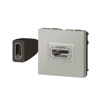 079279LLegrandمقبس HDMI مجهز مسبقاً موزاييك بمودولين ألومنيوم