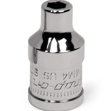 YTMM4Snap-Onمقبس Snap-on بقياس 1/4 بوصة ذو 6 نقاط متري 4 ملم Flank Drive Xtra ضحل