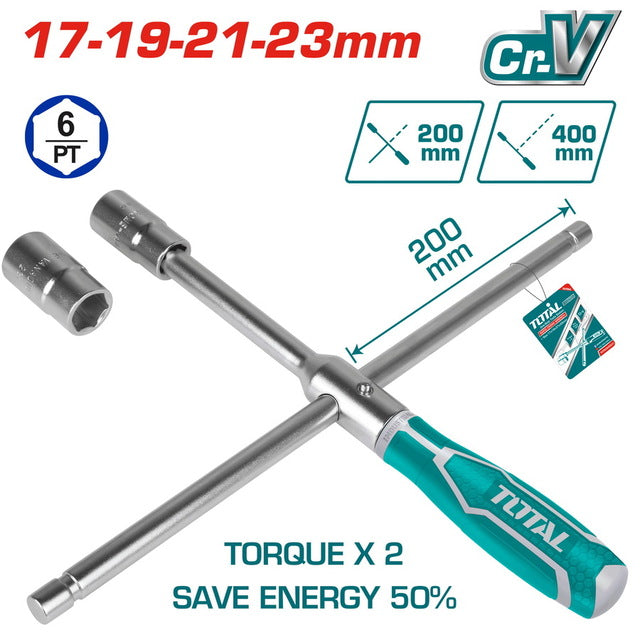 THTRCW40231Total Toolsمفتاح صليبي سريع توتال 40 سم درجة احترافية