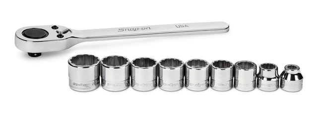 210RAFMASnap-Onمجموعة مقابس سناب أون 10 قطع 3/8"