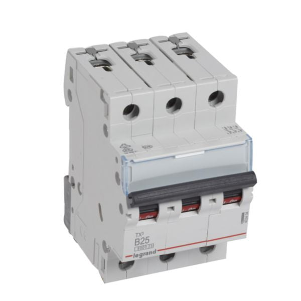 403404Legrandقاطع دائرة Legrand TX3 ثلاثي الأقطاب 25A منحنى B 6000A