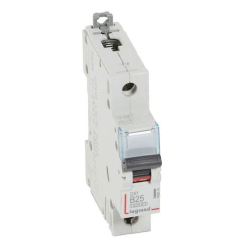 408874Legrandقاطع الدائرة الكهربائية DX3 من Legrand بقطب واحد 25A منحنى B سعة 10kA