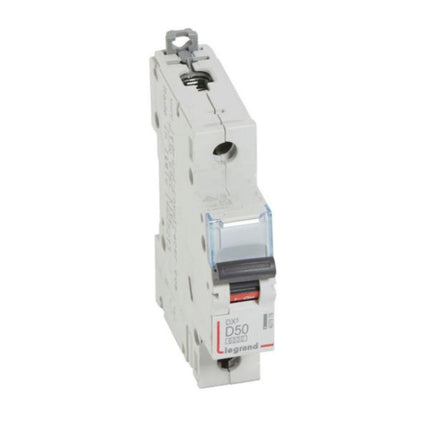 407976Legrandقاطع دورة Legrand MCB DX3 6000A أحادي القطب 50A منحنى D