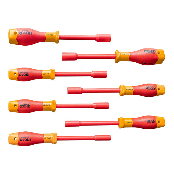 7pcs Insulated Nut Screwdriver Set