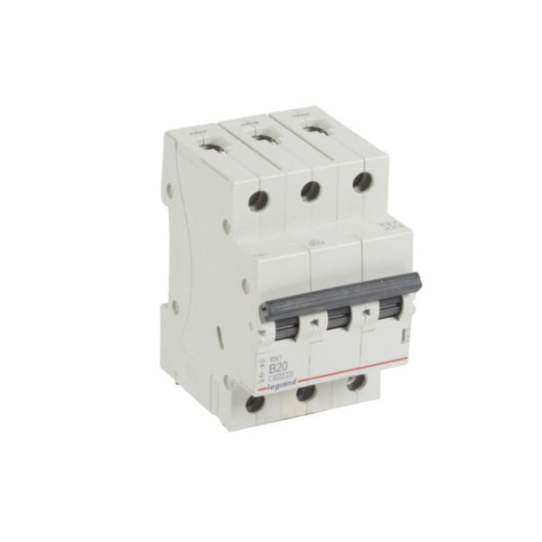 419170Legrandقاطع دائرة Legrand RX3 ثلاثي الأقطاب 20A منحنى B