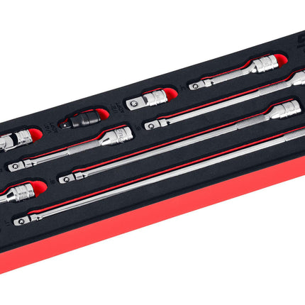 209AFXAFRSnap-Onمجموعة تمديد محرك 3/8 بوصة من Snap-on أحمر