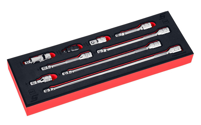 209AFXAFRSnap-Onمجموعة تمديد محرك 3/8 بوصة من Snap-on أحمر