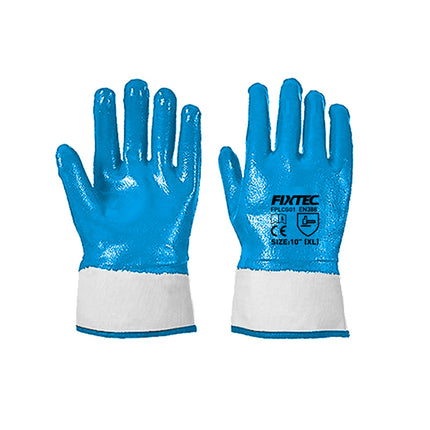 FPLCG01Fixtecقفازات العمل المغلفة بالمطاط اللاتكس 10 بوصة من FIXTEC FPLCG01