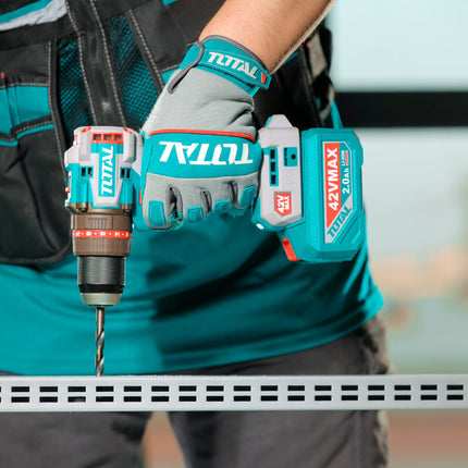 TIDLI426982Total Toolsمثقاب التأثير اللاسلكي TOTAL المدمج بدون فرش 42 فولت 69 نيوتن متر