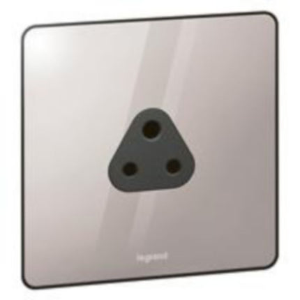 832259Legrandمقبس Synergy Sleek أحادي بدون مفتاح 2A من الفولاذ المقاوم للصدأ المصقول