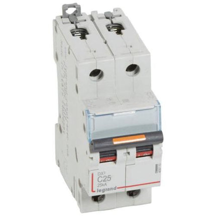 409770Legrandقاطع دوائر Legrand DX3 ثنائي القطب 25A منحنى C 25kA