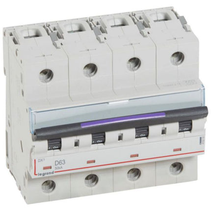 410232Legrandقاطع دارة Legrand DX3 رباعي الأقطاب 63A منحنى D