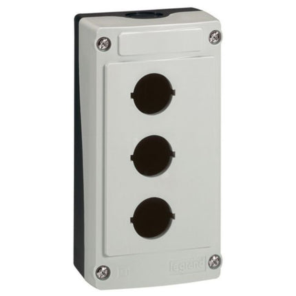 024203Legrandمحطة تحكم Osmoz IP66 IK07 3 ثقوب رمادي