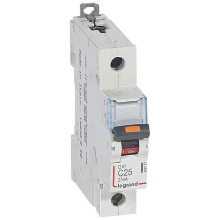 409757Legrandقاطع دارة Legrand DX3 أحادي القطب 25A منحنى C